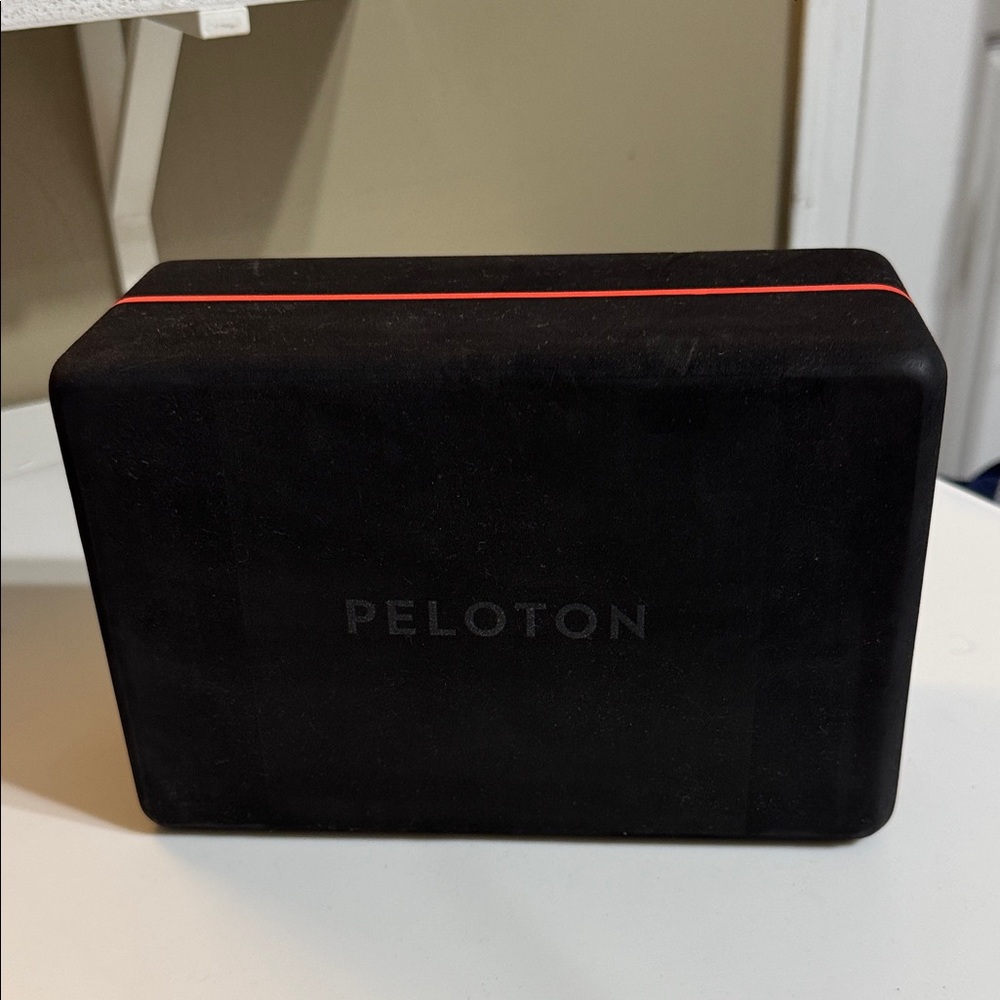 Peloton Black Yoga Block with Red Accent